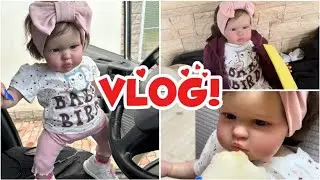 Vlog: With baby Molly at daddy's. Washing the car! Unpacking parcels!