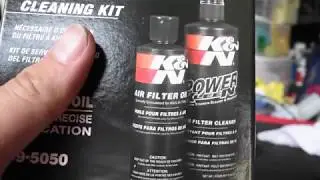 How to clean and re-oil an oiled intake filter