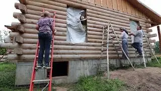 Scenes From Cabin Build | Off Grid With Doug & Stacy