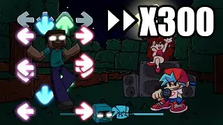 FNF Danger But Every Turn It Gets Faster - Friday Night Funkin' VS Herobrine