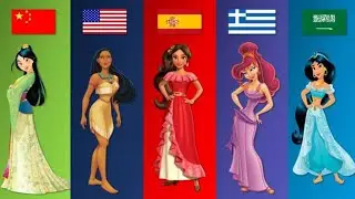 All Disney princess from different countries@worldinfofan
