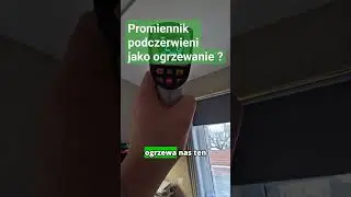 Promiennik podczerwieni jak kaloryfer na suficie. 