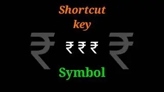 Insert rupees symbol Shortcut key | Rupees symbol on keyboard key | Computer update gyan