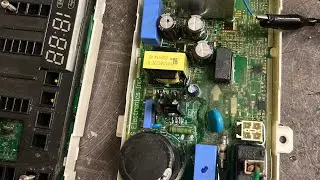 The electronic module of the LG Direct Drive washing machine does not turn on.