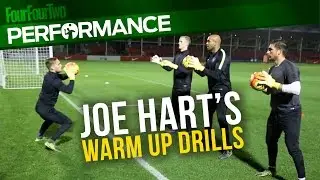 Joe Hart's warm up drills | Pro level goalkeeper training drill