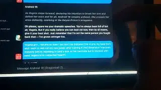 Android 18 vs Vegeta Part 1(Dopple ai)