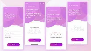 2019 Login & Registration Page With OTP Verification Android studio UI Design tutorial