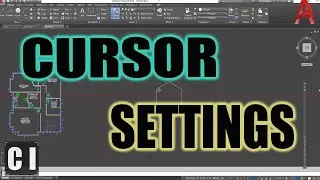 AutoCAD: Cursor Settings & How to Change Crosshair Size, Color Quickly  | 2 Minute Tuesday