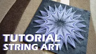 PASTEL PICTURE | string art timelapse | TUTORIAL