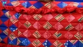 Quilting. Sew bright, colorful patchwork