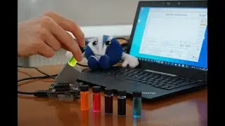 Measuring Fluid Fluorophores with our PEBBLE Spectrometer