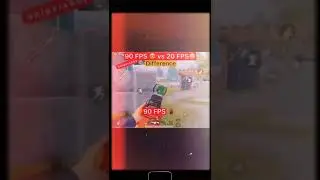 90 Fps Vs 20 Fps  BGMI #bgmi #shorts #viral #90fps #20fps