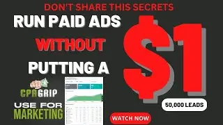 How To Promote  A CPA Offer & Affiliate Producte With Paid Ads Without Putting $1