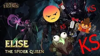 League Of legends|Jungling with Elise but I TILT everyone