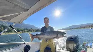 Королевский лосось на 12кг пять поклёвок за рыбалку