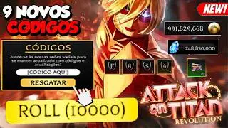 OUT NOW!! NEW CODES + ALL ACTIVE CODES for Attack on Titan Revolution | Roblox