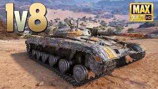 LT-432 alone against 8 on El Halluf - World of Tanks