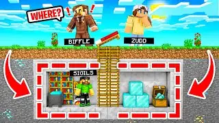 Making my HIDDEN BUNKER in Camp Minecraft