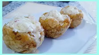 TOSTONES Rellenos con PECHUGA a La CREMA | Canastas De Plátanos Verdes ♥ KeiraPG ♥