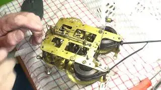 PART 2   1915 SETH THOMAS ADAMANTINE MANTEL CLOCK Working on the Movement