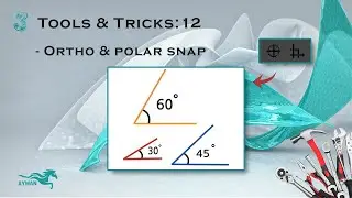 tools & tricks 12 : Ortho & Polar snap كيفيه الرسم في خطوط مستقيمه و زوايا محدده في الماكس