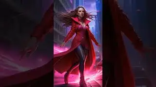 Wielder of Chaos: Animated Photo Tribute to Scarlet Witch! #marvelfan #superheroanimation