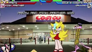 Mugen - Panty and Pink Panther vs Wile E  Coyote and Waluigi