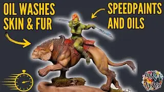 Oil Washes: Orc Miniature Painting Tutorial