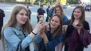 Забавное интервью Девочки увидели Путина