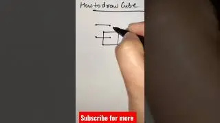How to draw cube| draw cube with dots #shorts #shape #trending #cube