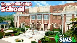 Copperdale High School w/ Skill & Hobby Classes 🏫 The Sims 4 Speed Build