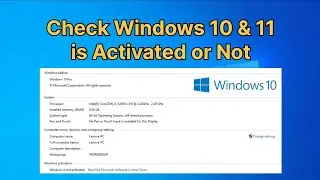 How to Check Windows is Activated or Not