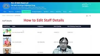 How to Update Staff Details in new KV Website and Submit for Review and Getting Audit Report