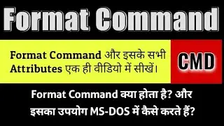how to use format command || use of format command || command prompt || format command || format