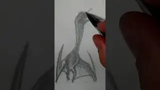 Can YOU Draw Quetzalcoatlus FAST? #shorts #JurassicWorldDominion