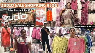 Zudio Sale Shopping Vlog Starts @ Rs.49 😱 | Zudio Offers | Zudio Makeup Products | Zudio Footwears