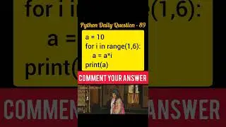 Python Daily Question - 89 