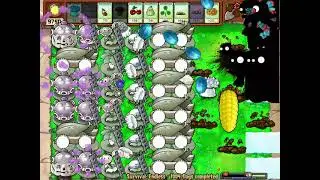 6 Lane Survival Day Endless: 8 Cob Cannon Setup