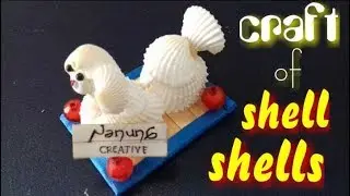 Ide Kreatif Cara Membuat Miniatur Anjing Dari Cangkang Kerang