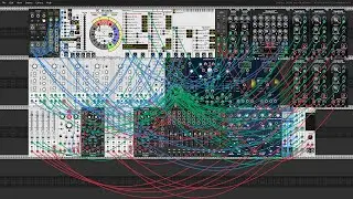 One hour self generating modular synth with the PS Meander module in VCV Rack.