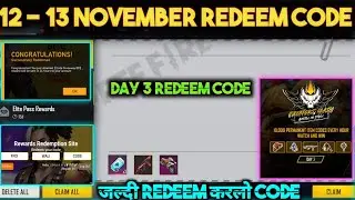 FREE FIRE REDEEM CODE TODAY 17 NOVEMBER | FF REWARDS REDEEM CODE TODAY | FF REDEEM CODE TODAY