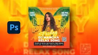 Summer Night Party Flyer | Photoshop Tutorial