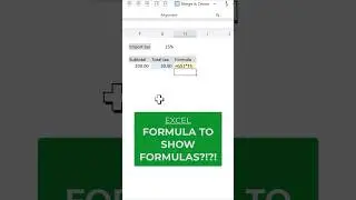 Formula to show formulas?!?!