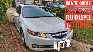 HOW TO CHECK YOUR TRANSMISSION FLUID LEVEL CORRECTLY TUTORIAL ACURA HONDA