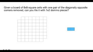 Tiling of a board | Mutilated Chessboard Problem | Math Olympiad | Brainteaser | Interview Puzzle