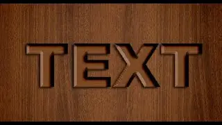 Photoshop Tutorial || Cutting Wood Text / Logo Effect