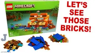 LEGO Minecraft 2024 The Frog House 21256 Unboxing & Brick Exploration