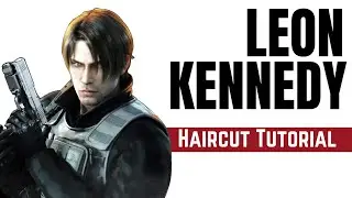Leon Kennedy Resident Evil Haircut Tutorial - TheSalonGuy