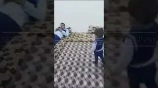 Funny sexy girl with baby in Home