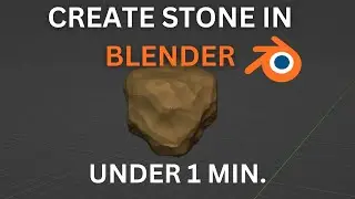Creating a STONE in Blender 3D